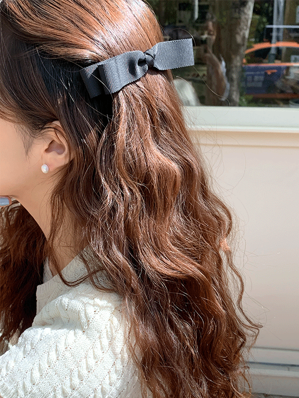 자체브랜드Ribbon hairpin (2 color)
